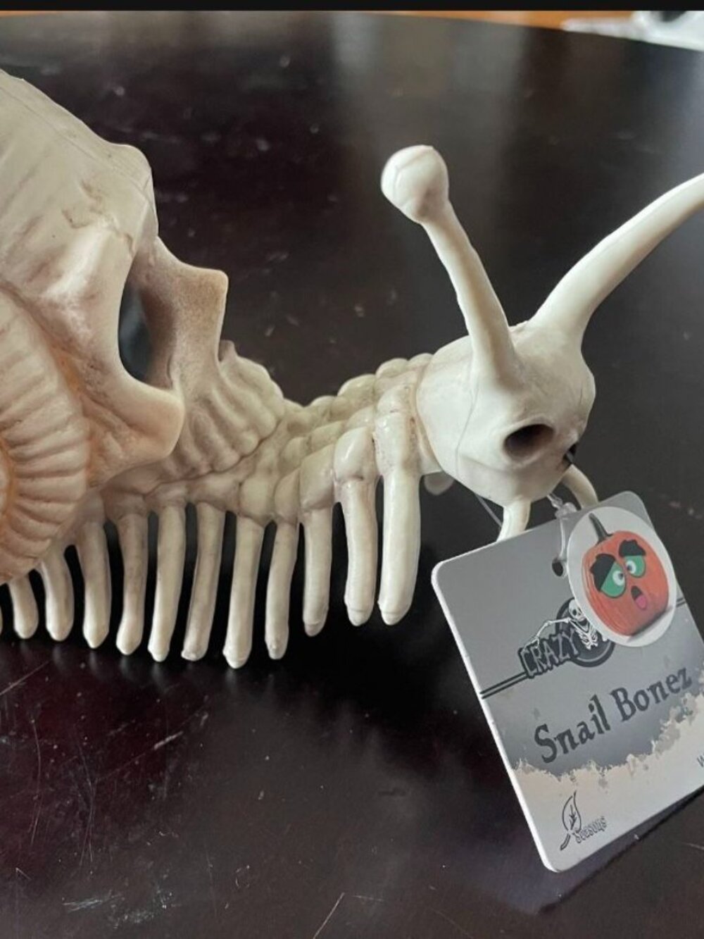 NEW - Crazy Bonez Snail Bonez Skeleton Snail With Skull Shell - Faux